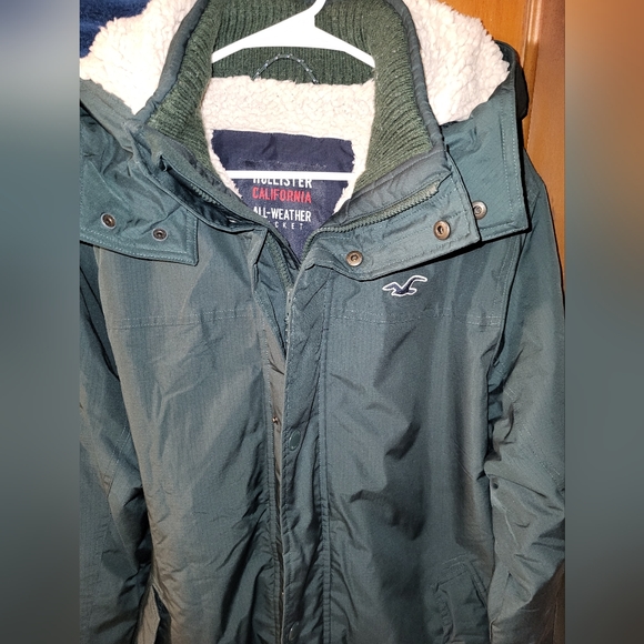 Hollister sherpa lined all weather jacket. Unisex xl. - Picture 4 of 16
